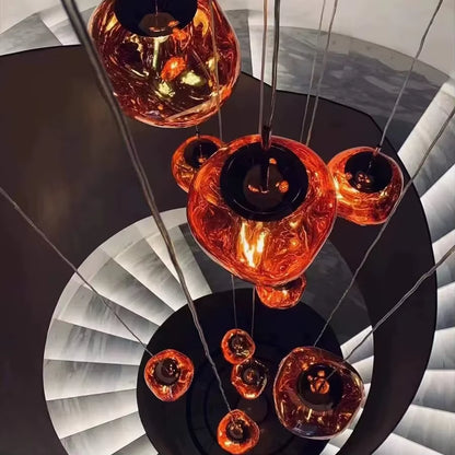 Modern Lava Lamp LED Pendant Lights Lighting PVC Lighting Living Room Indoor Decor Home Fixtures Loft Kitchen Hanging Lamp