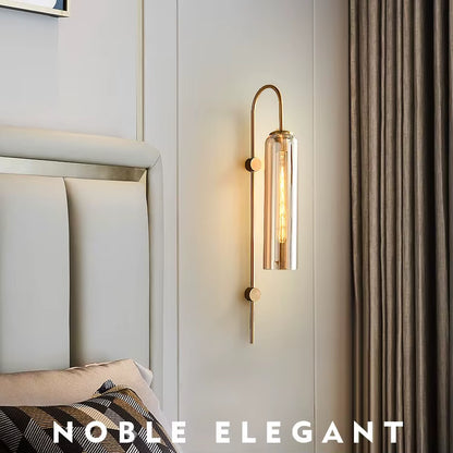 Modern Luxury Glass LED Wall Lights Nordic Art Background Wall Lamps Bedside Corridor Stairs Decor Lighting Fixtures