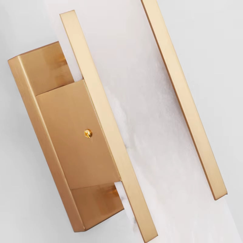 Melange Elongated Sconce Modern Marble Wall Light Artistic Style Atmosphere for Corridor Hotel Room Bathroom Indoor Wall Lamp