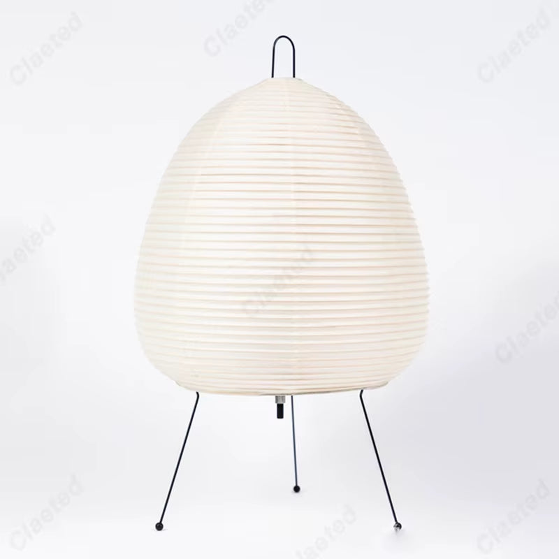 Japanese Design Paper Table Lamp Tripod Rice Paper Table Lamp Japanese Style Lantern Lamp Led Desk Lamp for Bedroom