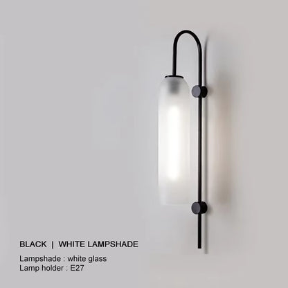 Modern Luxury Glass LED Wall Lights Nordic Art Background Wall Lamps Bedside Corridor Stairs Decor Lighting Fixtures