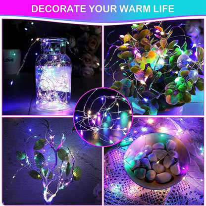 1Pack Fairy Light String Led Copper Wire String Light 1/2/3/5/10M Battery Powered for Bedroom Garden Party Wedding Decoration