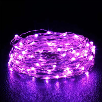1Pack Fairy Light String Led Copper Wire String Light 1/2/3/5/10M Battery Powered for Bedroom Garden Party Wedding Decoration