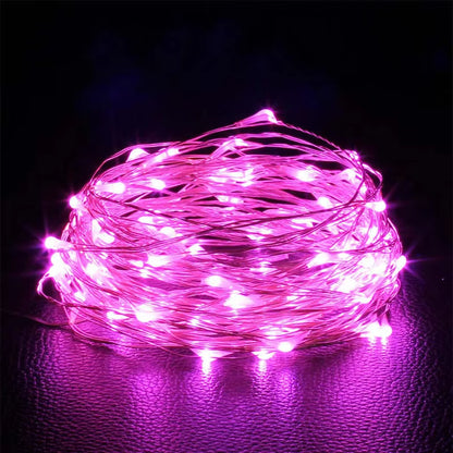 1Pack Fairy Light String Led Copper Wire String Light 1/2/3/5/10M Battery Powered for Bedroom Garden Party Wedding Decoration