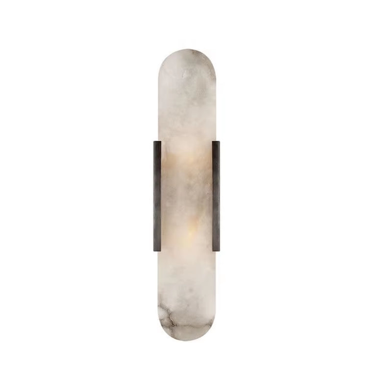 Melange Elongated Sconce Modern Marble Wall Light Artistic Style Atmosphere for Corridor Hotel Room Bathroom Indoor Wall Lamp